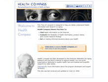 Tablet Screenshot of healthcompass.org